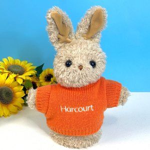 Vintage 1999 Animal Fair Harcourt Bunny Rabbit 8" Hand Puppet‎ Plush Stuffed Toy